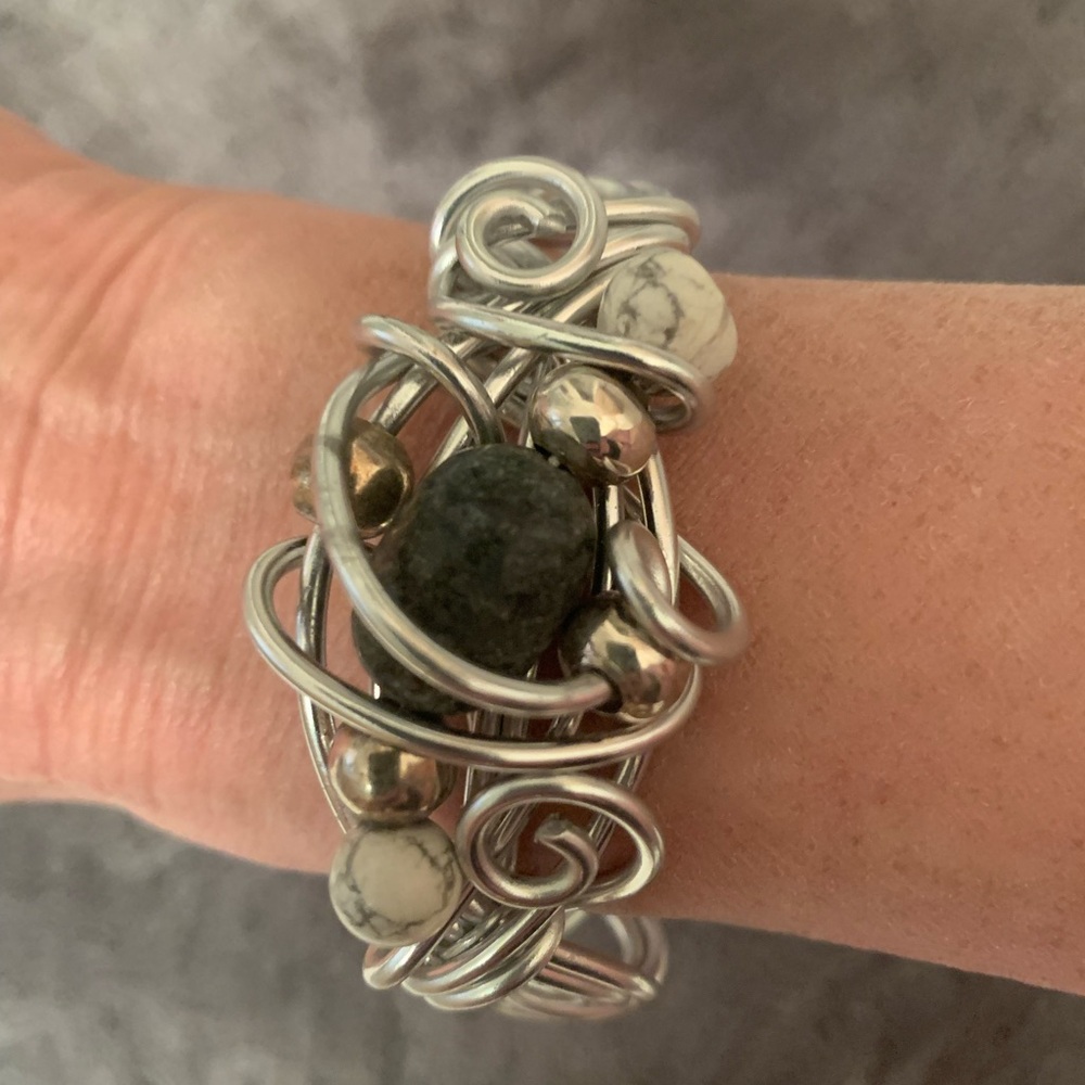 Handmade bracelet by a Canadian artisan